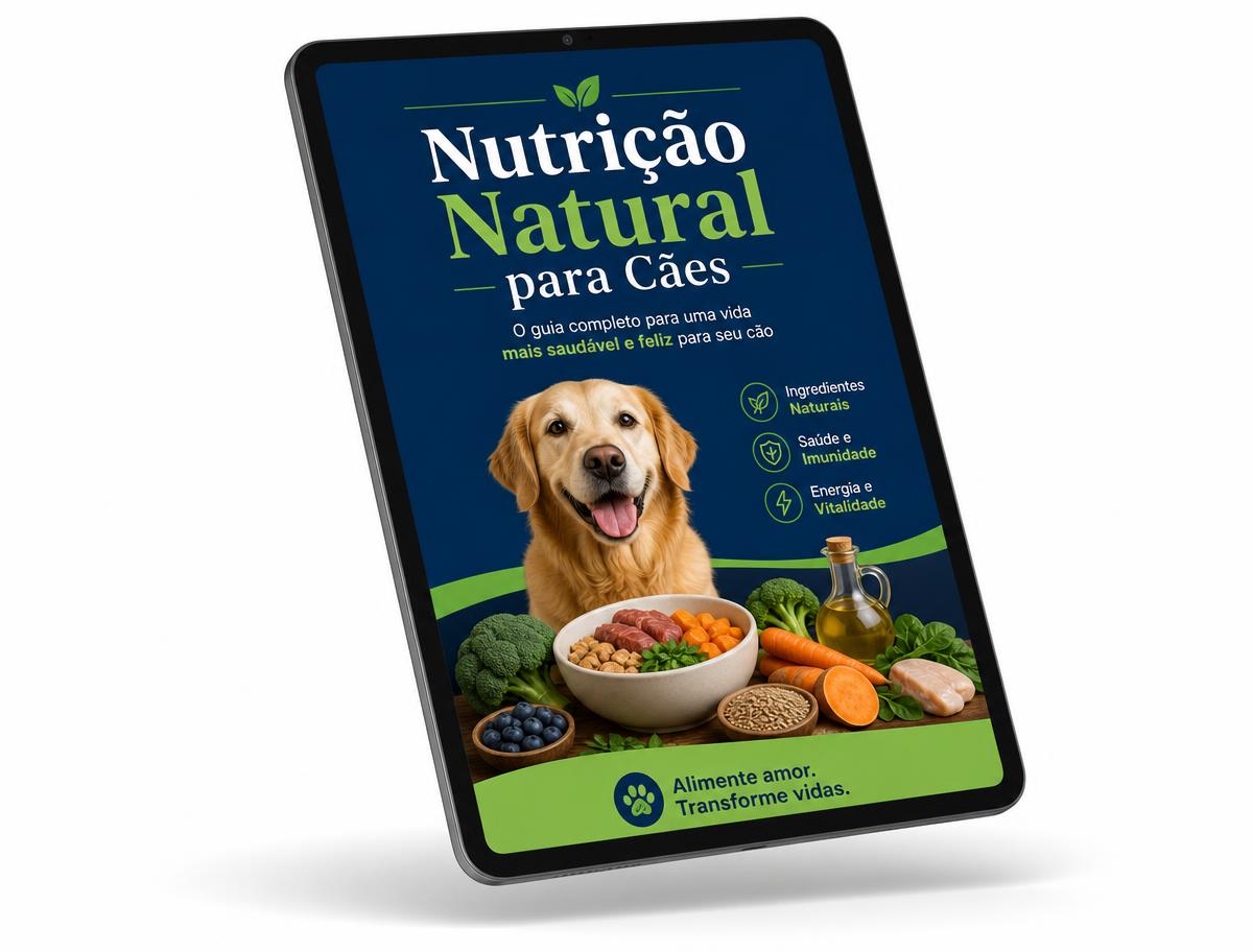 Capa do e-book Nutrição Natural para Cães